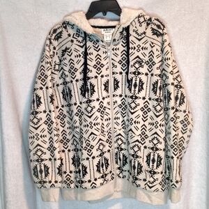 Ariat Black and Cream Patterned Hoodie